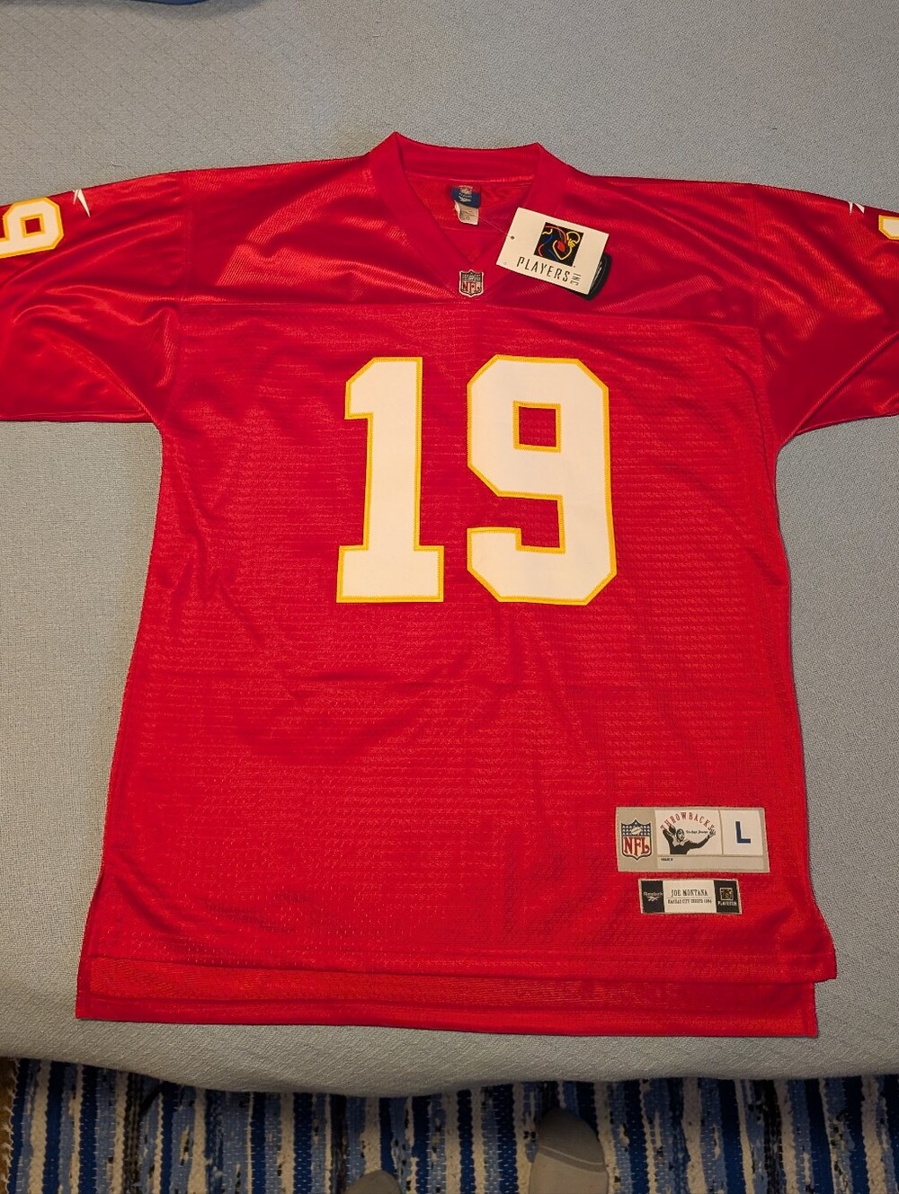 Joe Montana Kansas City Chiefs NFL Reebok Gridiron Classics Jersey Men's Large